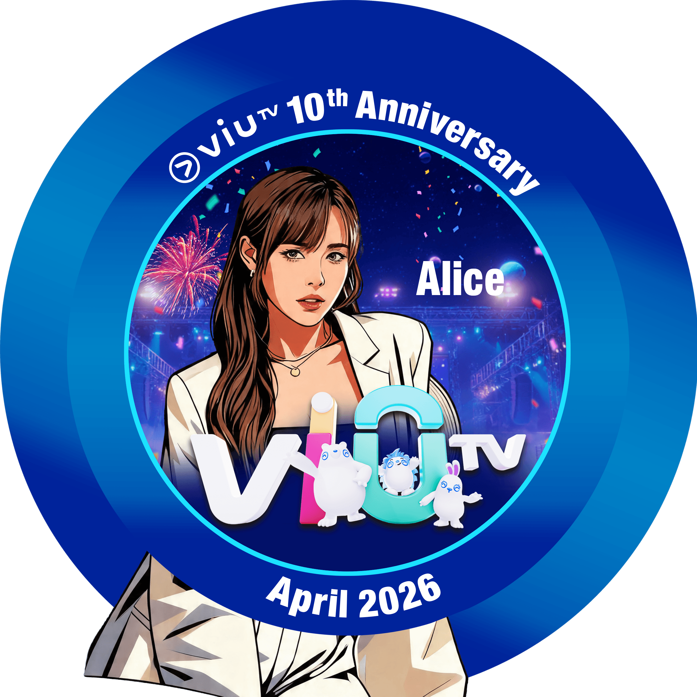 ViuTV 艺人 AI 肖像吧唧